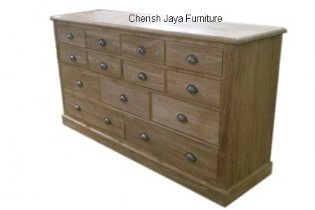 Code: SJSB 015 Name: Classic Sideboard 13 Drawers Size: W=170 x D=50 x H=90 cm Wood: Solid Teakwood